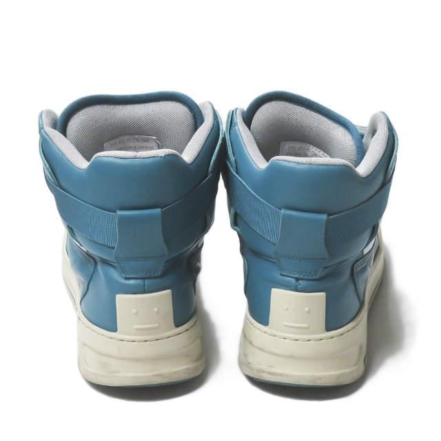 Acne Studios アクネストゥディオズ 21SS Babila Mix M レースアップハイトップスニーカー 40(25cm) Turquoise フェイス ハイカット mm9648 |  | 03