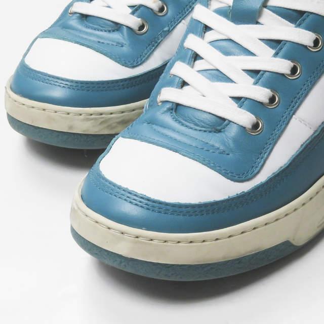 Acne Studios アクネストゥディオズ 21SS Babila Mix M レースアップハイトップスニーカー 40(25cm) Turquoise フェイス ハイカット mm9648 |  | 04