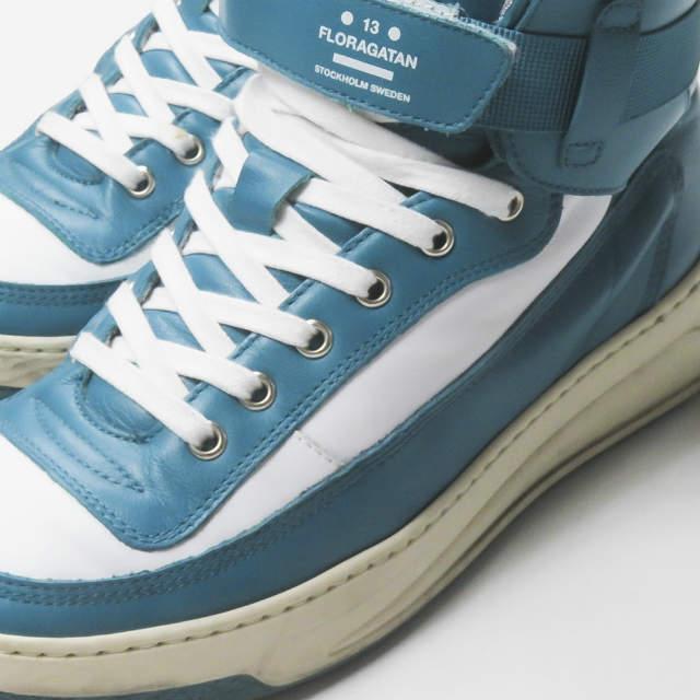 Acne Studios アクネストゥディオズ 21SS Babila Mix M レースアップハイトップスニーカー 40(25cm) Turquoise フェイス ハイカット mm9648 |  | 05