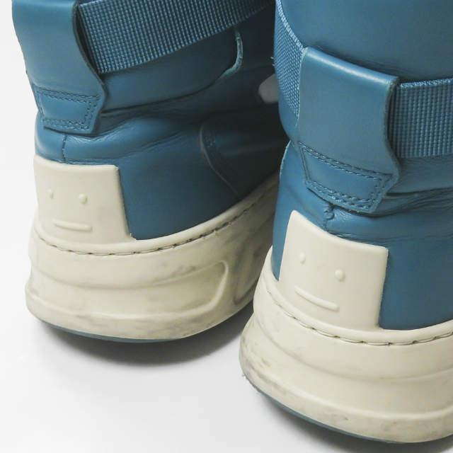 Acne Studios アクネストゥディオズ 21SS Babila Mix M レースアップハイトップスニーカー 40(25cm) Turquoise フェイス ハイカット mm9648 |  | 08
