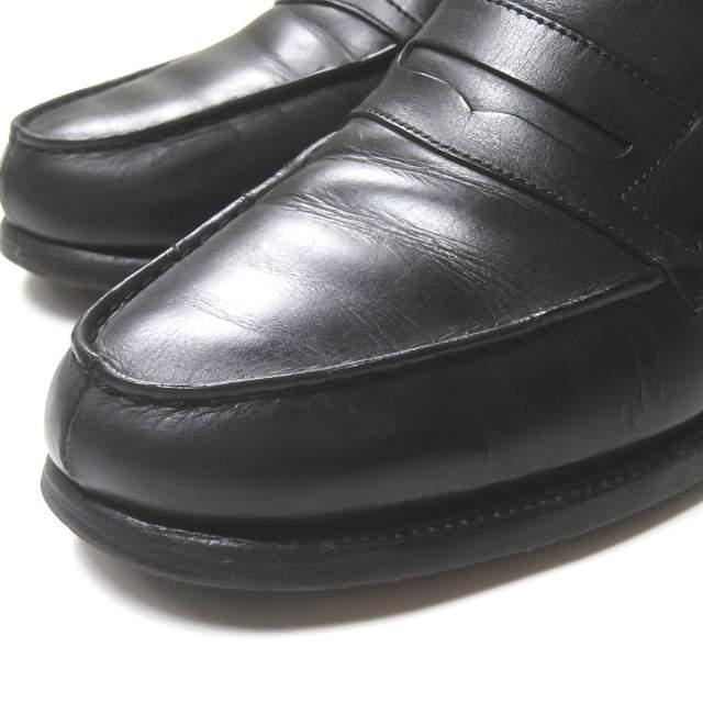 J.M.WESTON ジェイエムウエストン 180 SIGNATURE LOAFER ボックスカーフ シグネチャーローファー 4  1/2(24.5cm) ブラック 革靴 mm9676