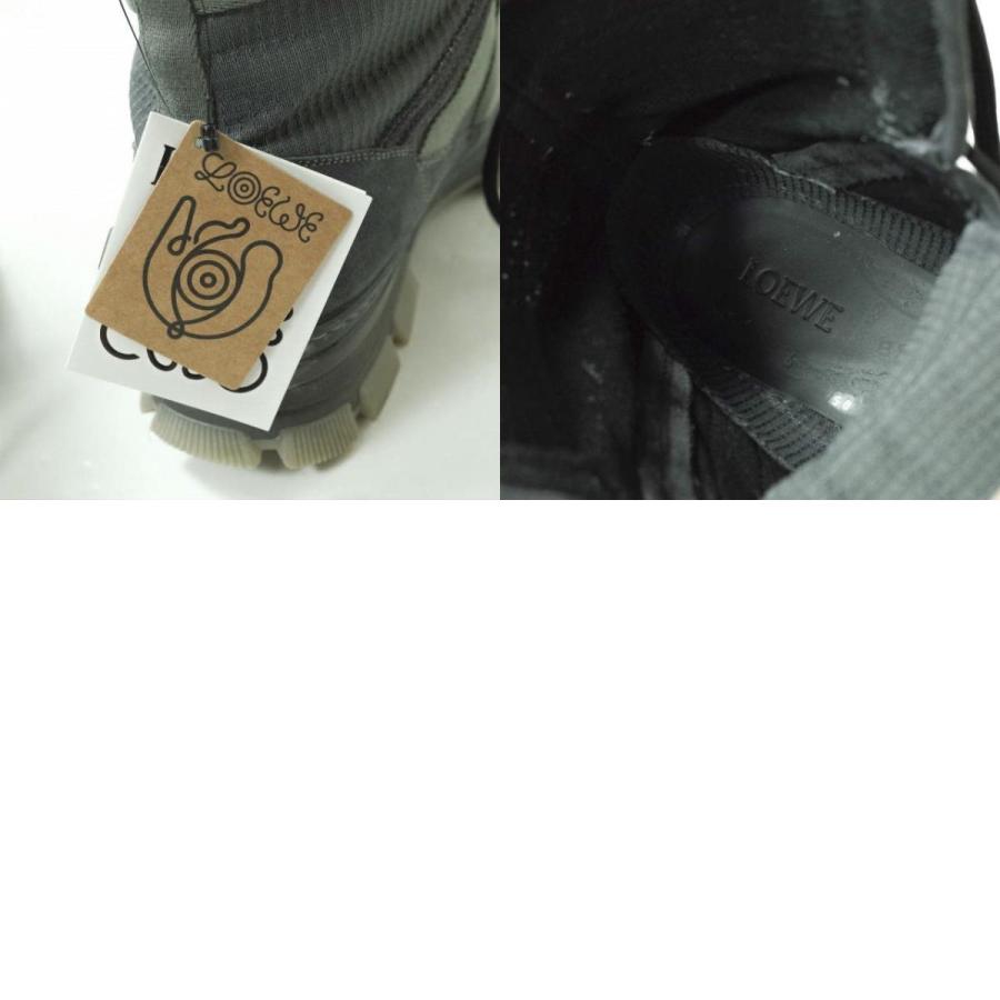 LOEWE ロエベ Suede Trimmed Hiking Boots スエードハイキングブーツ