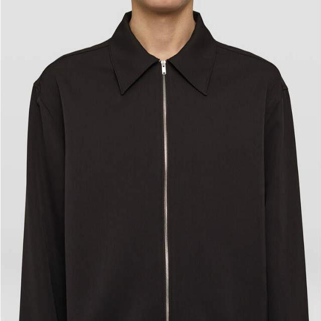 JIL SANDER ジルサンダー 22AW オーバーサイズウールボウタイシャツ J02DL0007 キャメルブラウン 34 JIL SANDER - JIL SANDER ジルサンダー 22AW オーバーサイズウール