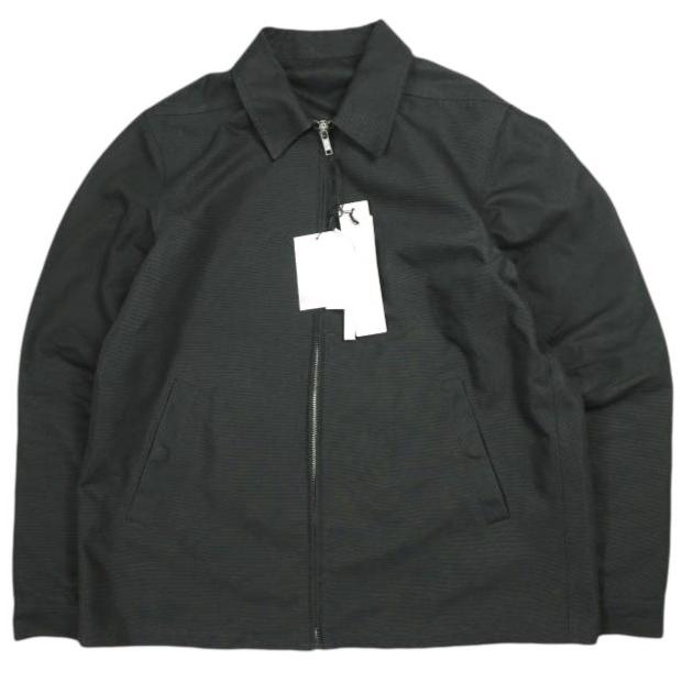 Rick Owens リックオウエンス 26SS イタリア製 BRAD JACKET ブラッドジャケット RU01F2764-CDU 50 BLACK キャンバス ジップアップ ブルゾン | 
