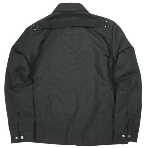 Rick Owens リックオウエンス 26SS イタリア製 BRAD JACKET ブラッドジャケット RU01F2764-CDU 50 BLACK キャンバス ジップアップ ブルゾン |  | 01
