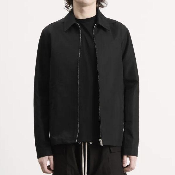 Rick Owens リックオウエンス 26SS イタリア製 BRAD JACKET ブラッドジャケット RU01F2764-CDU 50 BLACK キャンバス ジップアップ ブルゾン |  | 02