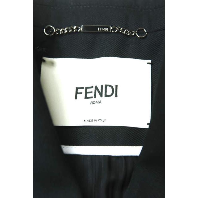 新品 FENDI フェンディ 17AW DOUBLE BREASTED JACKET WITH MINK FUR TRIM ミンクファー付き 4Bダブルジャケット 40(S) ブラック rr166 |  | 02