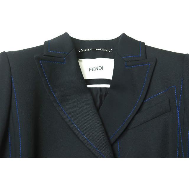 新品 FENDI フェンディ 17AW DOUBLE BREASTED JACKET WITH MINK FUR TRIM ミンクファー付き 4Bダブルジャケット 40(S) ブラック rr166 |  | 04