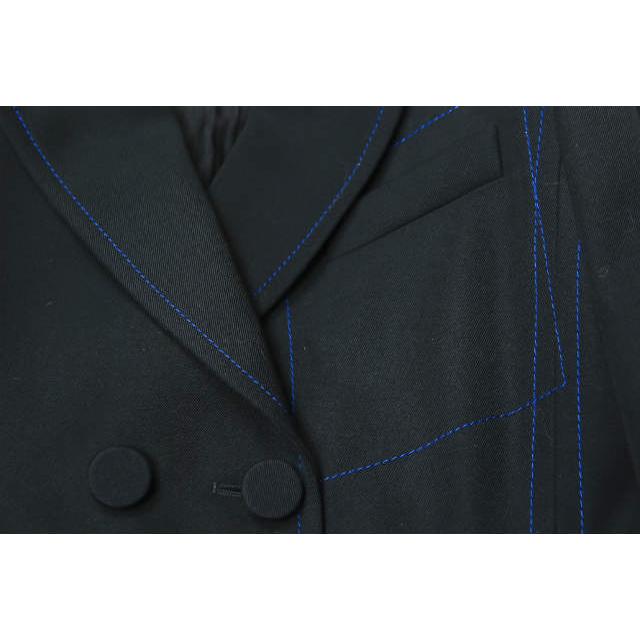 新品 FENDI フェンディ 17AW DOUBLE BREASTED JACKET WITH MINK FUR TRIM ミンクファー付き 4Bダブルジャケット 40(S) ブラック rr166 |  | 05