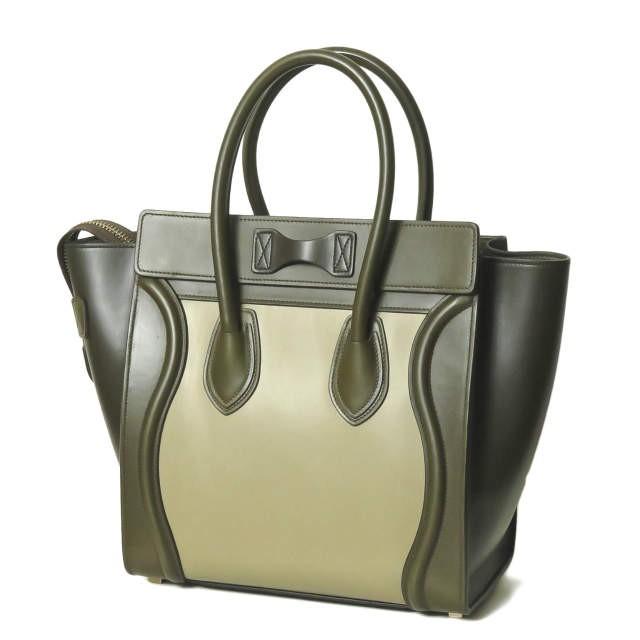 CELINE セリーヌ ラゲージ マイクロショッパー U-AT-0114/U-MM-0124 Luggage Micro ハンドバッグ スムースカーフ カバン |  | 01