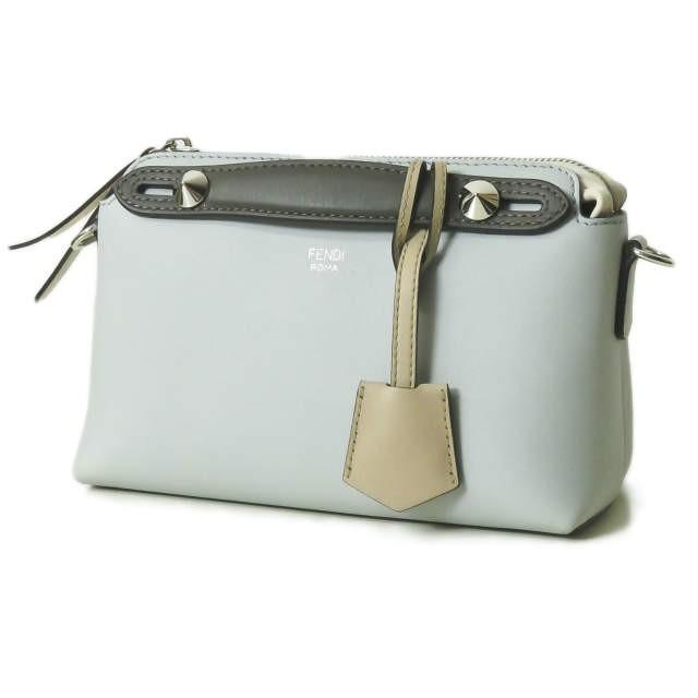 フェンディ FENDI イタリア製 MINI BY THE WAY ミニ バイザウェイ 8BL135-5QJ 188-8762 ライトブルー 2WAY ショルダー ハンド ボストンバッグ カバン | 
