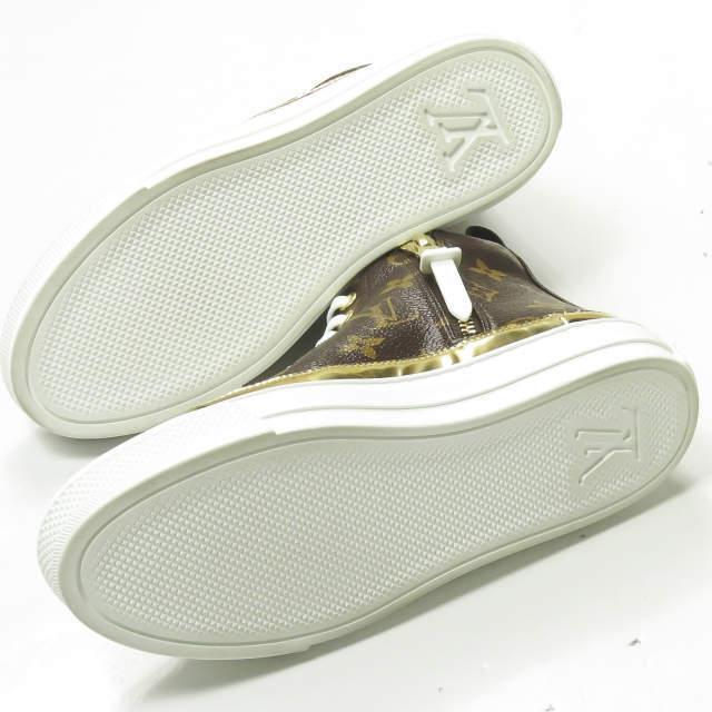 新品 LOUIS VUITTON ルイヴィトン STELLA SNEAKER BOOT ステラーラインスニーカー 34 1/2(22cm) モノグラム サイドジップ ハイカット rr181 |  | 11