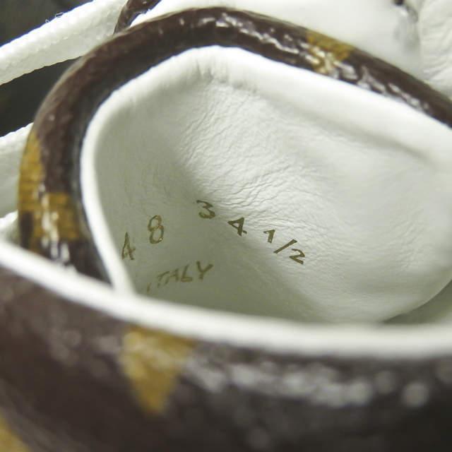 新品 LOUIS VUITTON ルイヴィトン STELLA SNEAKER BOOT ステラーラインスニーカー 34 1/2(22cm) モノグラム サイドジップ ハイカット rr181 |  | 12