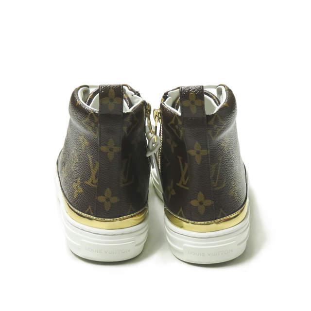 新品 LOUIS VUITTON ルイヴィトン STELLA SNEAKER BOOT ステラーラインスニーカー 34 1/2(22cm) モノグラム サイドジップ ハイカット rr181 |  | 03