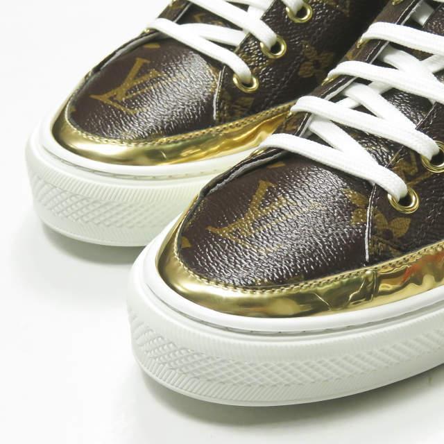 新品 LOUIS VUITTON ルイヴィトン STELLA SNEAKER BOOT ステラーラインスニーカー 34 1/2(22cm) モノグラム サイドジップ ハイカット rr181 |  | 04