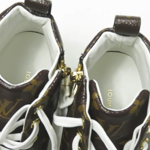 新品 LOUIS VUITTON ルイヴィトン STELLA SNEAKER BOOT ステラーラインスニーカー 34 1/2(22cm) モノグラム サイドジップ ハイカット rr181 |  | 08