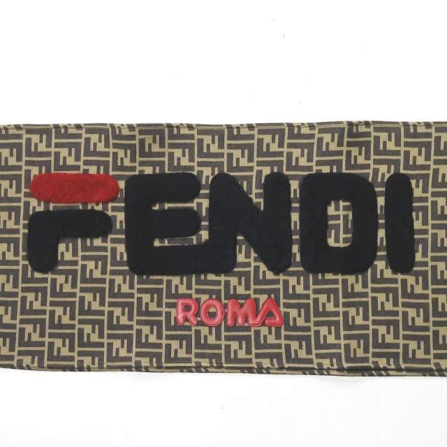 フェンディ FENDI イタリア製 SCARF 32x215 WOVEN WITH FUR TOBACCO FFロゴ シープボア モノグラムマフラー ブラウン FILA フィラ スカーフ FENDI MANIA |  | 02