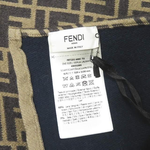 フェンディ FENDI イタリア製 SCARF 32x215 WOVEN WITH FUR TOBACCO FFロゴ シープボア モノグラムマフラー ブラウン FILA フィラ スカーフ FENDI MANIA |  | 07