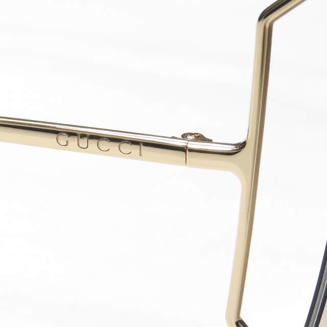 グッチ GUCCI イタリア製 バタフライサングラス GG0252S ゴールド/ブラウン 63□18-135 メタルフレーム セミリムレス 眼鏡 メガネ ユニセックス |  | 08