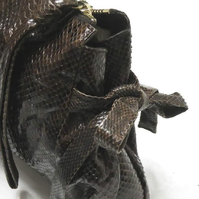 グッチ GUCCI イタリア製 HYSTERIA PYTHON CLUTCH ヒステリア パイソンクラッチバッグ 197015-2123 ブラウン パーティーバッグ カバン |  | 03