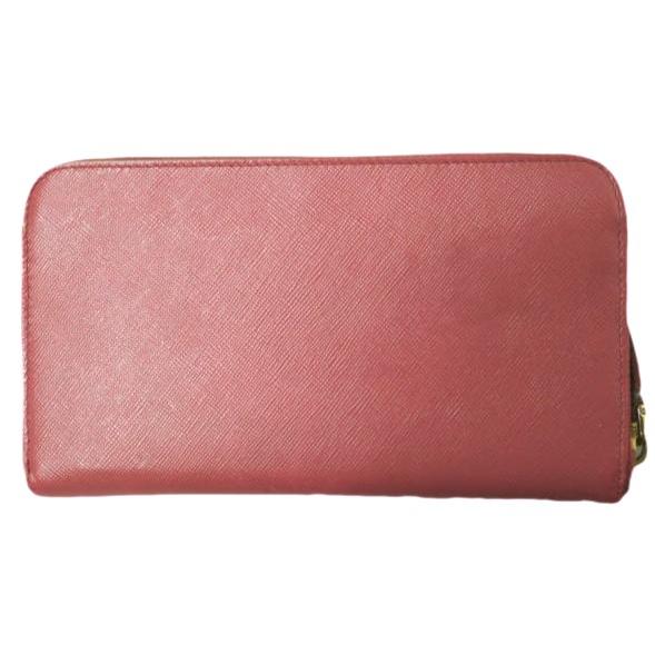 PRADA プラダ サフィアーノレザー ジップアラウンド ロングウォレット ピンク ラウンドファスナー 長財布 rr194 |  | 01