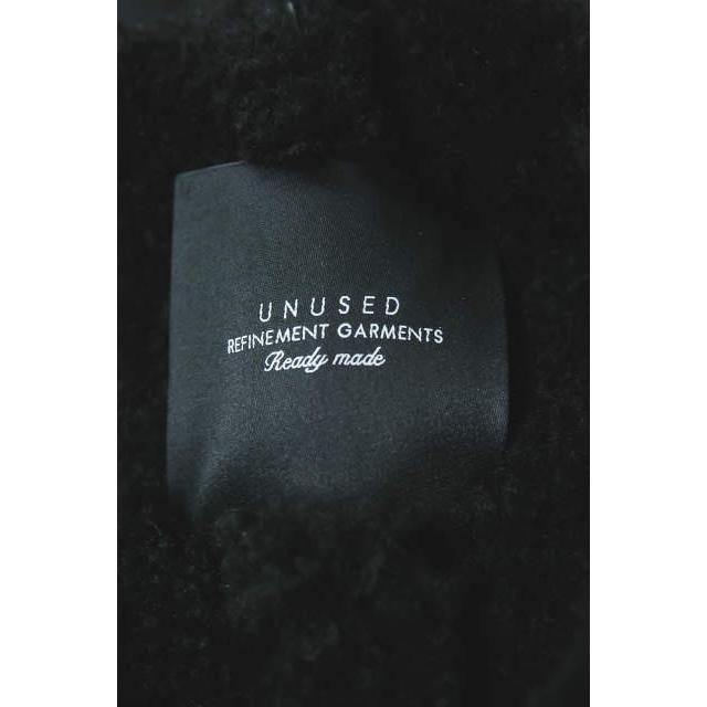 UNUSED アンユーズド 日本製 Mouton Vest ムートンベスト US1302 2 ブラック ジレ ボア ノーカラー シープレザー アウター |  | 02