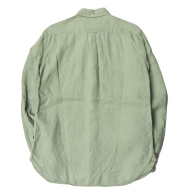 S/DOUBLE エスダブル 日本製 リネンロングスリーブBDシャツ 1150304 US/S JP/M グリーン 長袖 ボタンダウン トップス |  | 01