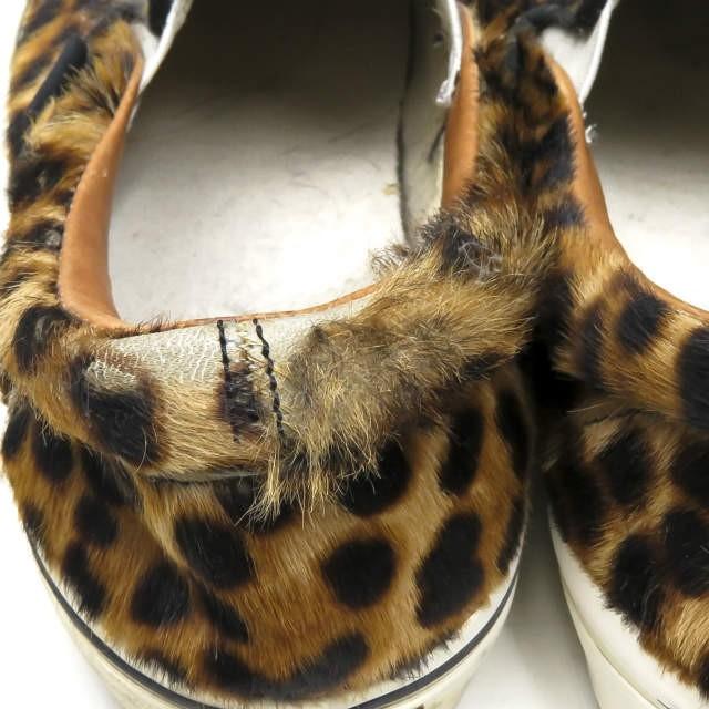 希少　レア　バンズ　VANS 豹柄　レオパード　25㎝ ハラコ　スリッポン VANS バンズ ハラコレオパードスリッポン V98CL CBP US9.5(27.5