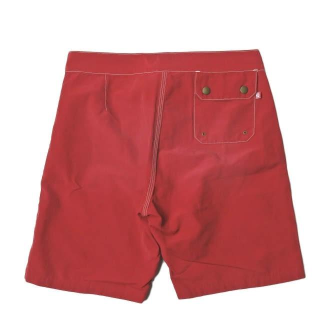 S/DOUBLE エスダブル 日本製 コットンナイロンサーフショーツ 1140709 30 レッド ショートパンツ スイム ボトムス |  | 01