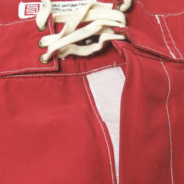 S/DOUBLE エスダブル 日本製 コットンナイロンサーフショーツ 1140709 30 レッド ショートパンツ スイム ボトムス |  | 04