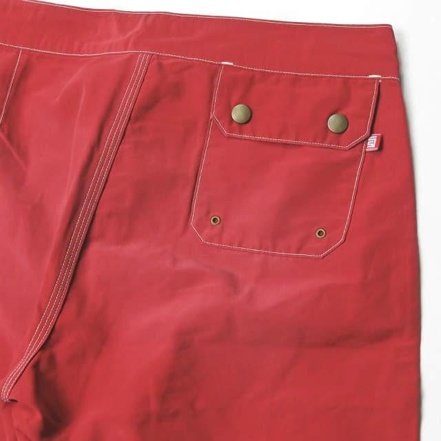 S/DOUBLE エスダブル 日本製 コットンナイロンサーフショーツ 1140709 30 レッド ショートパンツ スイム ボトムス |  | 07