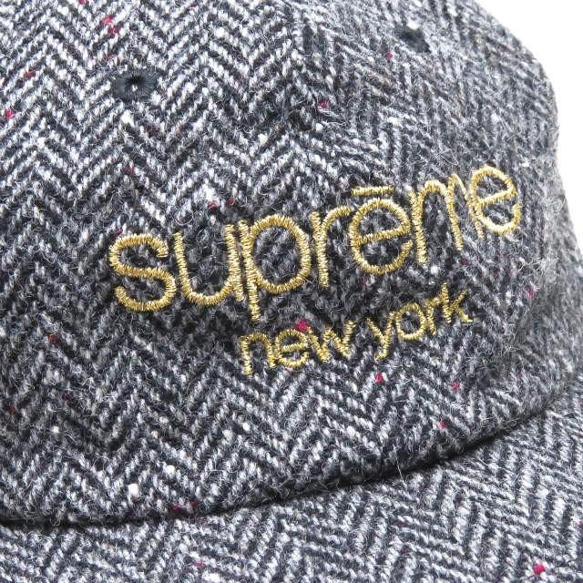 Supreme シュプリーム Wool Herringbone Classic Logo 6-Panel Cap