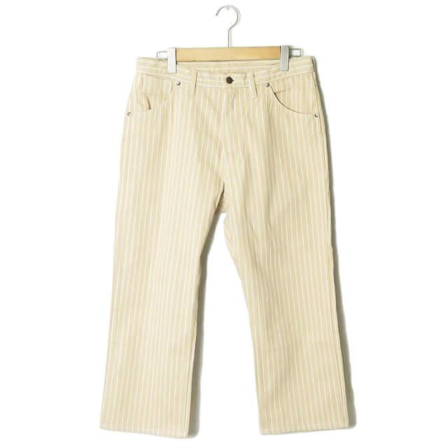 新品 UNUSED アンユーズド 19SS 12oz stripe denim pants 12オンス ストライプデニムパンツ UW0757 3 Beige/White 5ポケット ☆☆s14438 | 