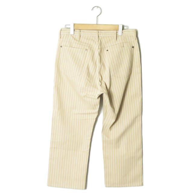 新品 UNUSED アンユーズド 19SS 12oz stripe denim pants 12オンス ストライプデニムパンツ UW0757 3 Beige/White 5ポケット ☆☆s14438 |  | 01
