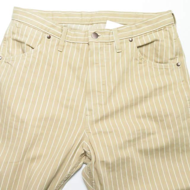 新品 UNUSED アンユーズド 19SS 12oz stripe denim pants 12オンス ストライプデニムパンツ UW0757 3 Beige/White 5ポケット ☆☆s14438 |  | 03
