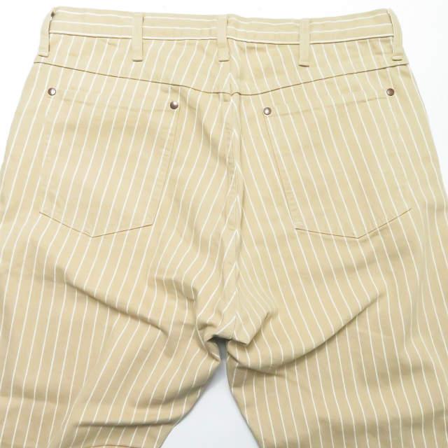 新品 UNUSED アンユーズド 19SS 12oz stripe denim pants 12オンス ストライプデニムパンツ UW0757 3 Beige/White 5ポケット ☆☆s14438 |  | 07