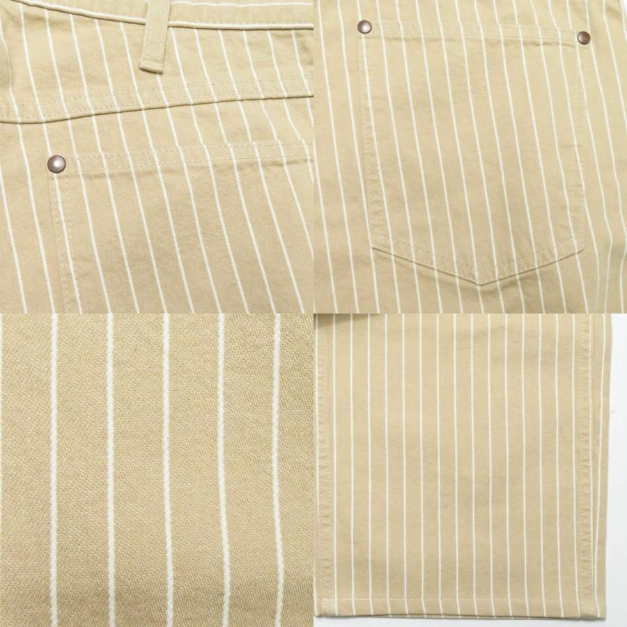 新品 UNUSED アンユーズド 19SS 12oz stripe denim pants 12オンス ストライプデニムパンツ UW0757 3 Beige/White 5ポケット ☆☆s14438 |  | 08