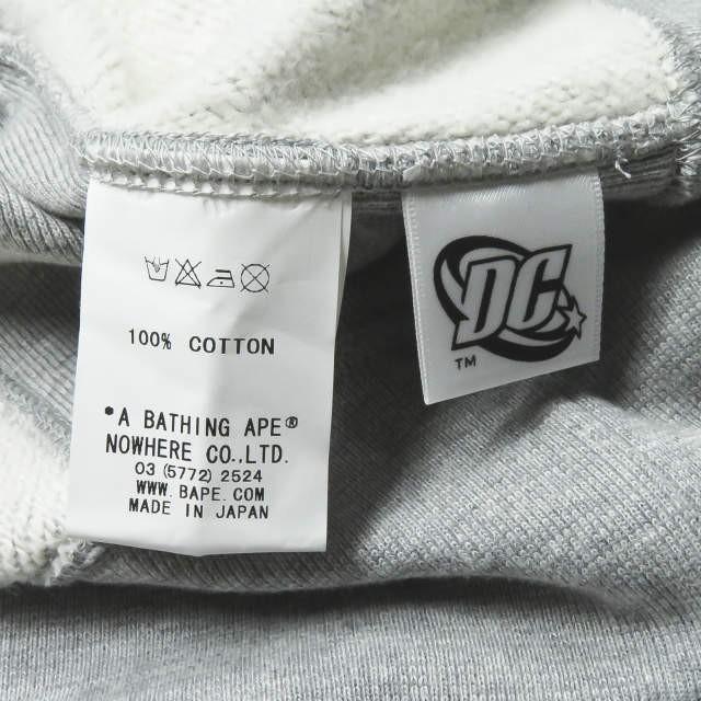 アベイシングエイプ ディーシーコミックス A BATHING APE x DC Comics 日本製 バットマン ZIP UP PARKA XL グレー 長袖 スウェット ジップアップパーカー |  | 11