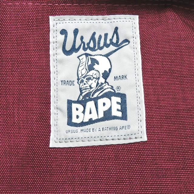 アベイシングエイプ A BATHING APE URSUS BAPE DAY PACK ナイロンデイパック ボルドー ワッペン カバン |  | 03
