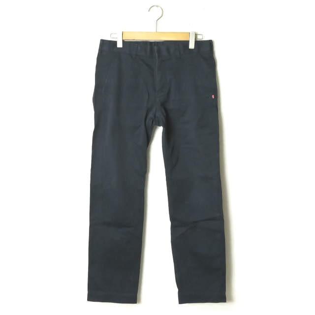 エスダブル S/DOUBLE 日本製 コットンツイルワークパンツ 32 ネイビー チノ トラウザー STUSSY ステューシー ボトムス | 