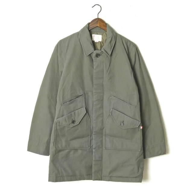 エスダブル S/DOUBLE 中綿コットンツイルステンカラーコート 3130603 US/S JP/M グレー キルティング アウター | 