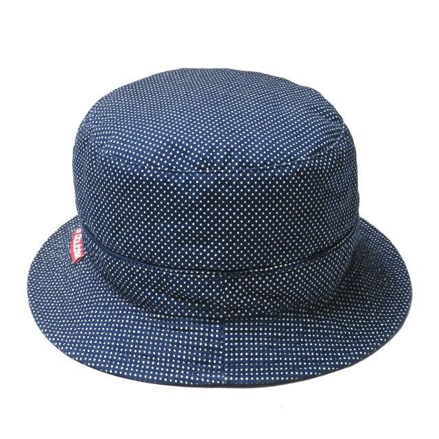 エスダブル S/DOUBLE 日本製 DENSE DOT HAT ドットプリントバケットハット L ネイビー コットン STUSSY ステューシー 帽子 |  | 01