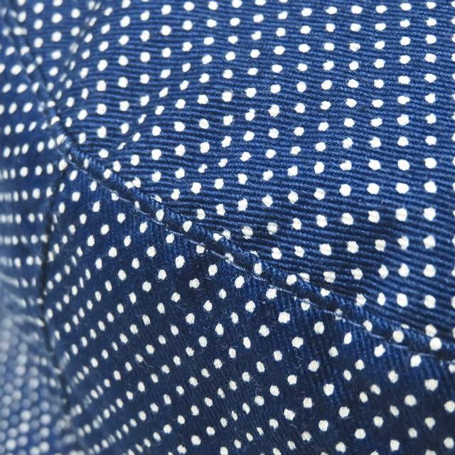 エスダブル S/DOUBLE 日本製 DENSE DOT HAT ドットプリントバケットハット L ネイビー コットン STUSSY ステューシー 帽子 |  | 04
