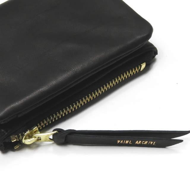 ヴァイナルアーカイブ ポーター VAINL ARCHIVE x PORTER 別注 PUFF WALLET-M オイルレザー パフウォレット ブラック 二つ折り 牛革 ヴァイナルアーカイブ ポーター VAINL ARCHIVE x PORTER 別注 PUFF WALLET-M オイルレザー パフウォレット ブラック 二つ折り 牛革