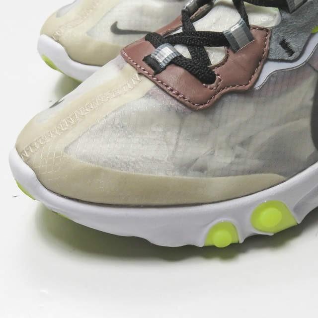 ナイキ NIKE 18SS REACT ELEMENT 87 リアクトエレメント AQ1090-002 US8.5(26.5cm) DESERT SAND/COOL GREY グレー スニーカー シューズ｜looponline｜05