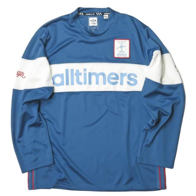 アディダス オールタイマーズ adidas skateboarding x Alltimers 17AW 別注 ALLTIMERS JERSEY  ジャージートップ CW8879 O(XL) ブルー 長袖 Tシャツ カットソー :s14845:LOOPヤフーショッピング店 - 通販 -