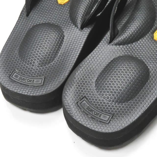 サンダル スイコック ノンネイティブ suicoke×nonnative 男女兼 ノンネイティブ×スイコックのサンダル、オールブラック＆シボ革