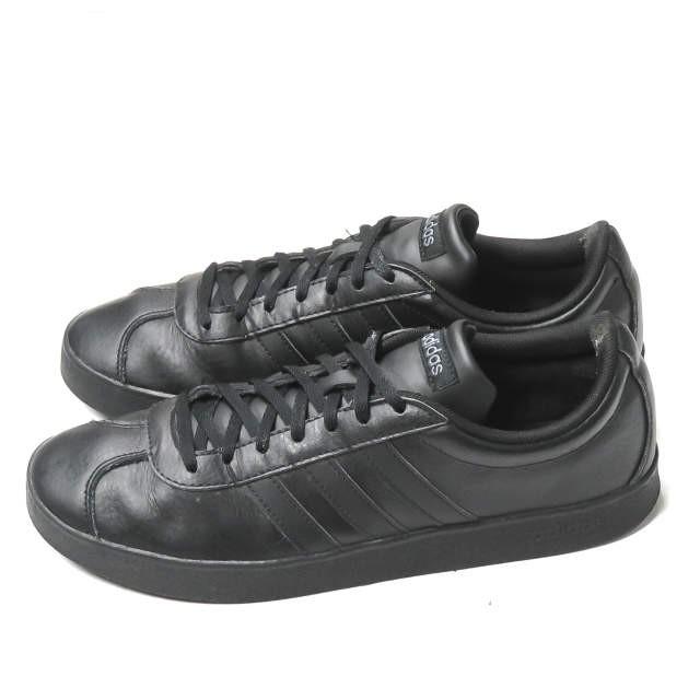 アディダス adidas VL COURT 2.0 AH2597 US9.5(27.5cm) ブラック レザー ローカット レースアップ スニーカー シューズ :s14980:LOOPヤフーショッピング店 - 通販 - Yahoo!ショッピング