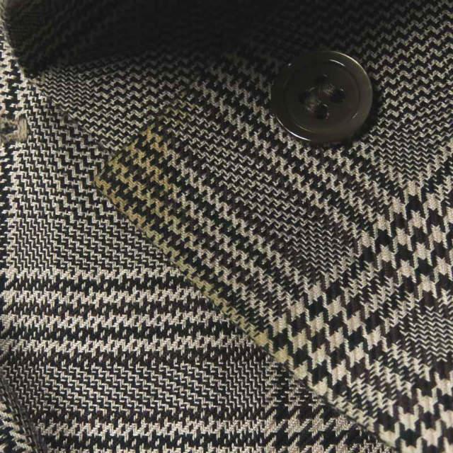 VAINL ARCHIVE ヴァイナルアーカイブ 18SS 日本製 BBN-SH グレンチェックロングスリーブシャツ 2218075 L ブラック 長袖 トップス s15141 |  | 05