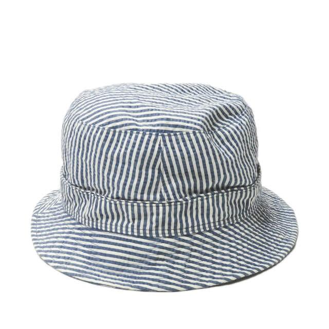 エスダブル S/DOUBLE 日本製 シアサッカーストライプバケットハット 1150901 M ネイビー/ホワイト STUSSY ステューシー 帽子 |  | 01